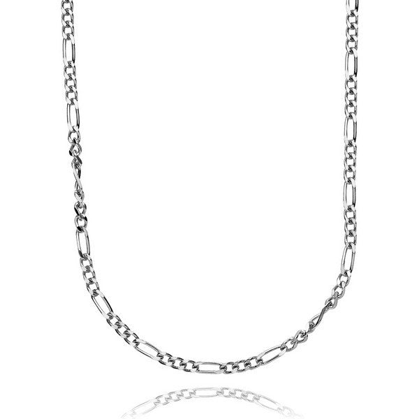 Lizzy halskæde i sølv 45 cm fra Sistie – tidløs kæde med skiftevis led.